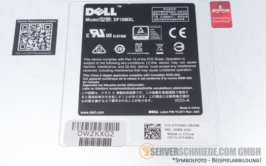 Dell M1000E Gen3 PowerEdge M I/O Aggregator Blade Switch Modul 4x 10G Base-T 2x extern SAS  DF10MXL 07N58N