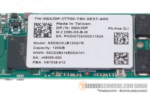 Dell BOSS M.2 120GB SATA SSD 0GKJ0P Intel SSDSCKJB120G7R Enterprise 24/7