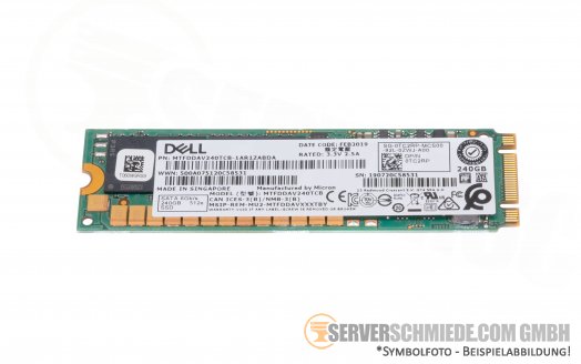 Dell BOSS M.2 240GB SATA SSD 0TC2RP Micron MTFDDAV240TCB-1AR1ZABDA Enterprise 24/7