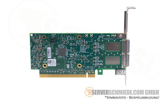 Dell Mellanox MCX623106AN-CDAT 2x 100Gb QSFP56 LAN Network Controller PCIe 4.0 x16 ConnectX-6-Dx 0F6FXM