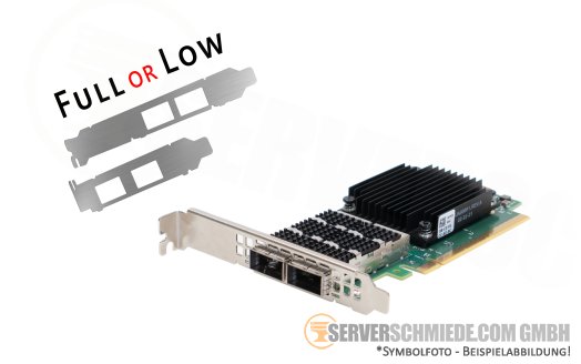 Dell Mellanox MCX623106AN-CDAT 2x 100Gb QSFP56 LAN Network Controller PCIe 4.0 x16 ConnectX-6-Dx 0F6FXM