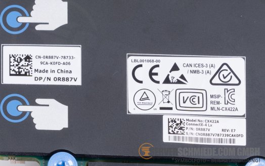 Dell Mellanox CX422A 2x 25GbE SFP28 Network Daughter Card 0R887V -vmware 7 Server 2022-