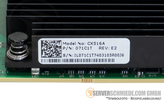 Dell Mellanox ConnectX-5 Ex CX516A 2x 100Gb QSFP28 PCIe 4.0 x16 Controller Ethernet Netzwerk 071C1T