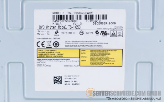 Dell Multi DVD Brenner TS-H653 0D5PV2 Rewritable Internal SATA Optical Drive