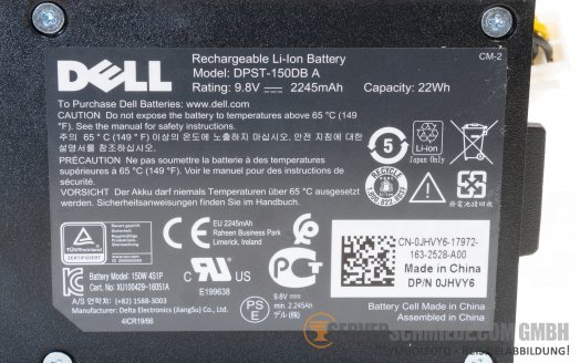 Dell NVDimm Battery Backup Modul 9.8V 2245mAh 0JHVY6 for R640 10x SFF incl. cables