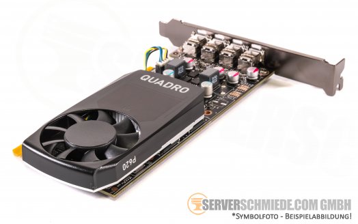 Dell nVidia Quadro P620 CAD Workstation Grafikkarte 4x miniDP PCIe 2GB GDDR5 073XT6
