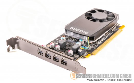 Dell nVidia Quadro P620 CAD Workstation Grafikkarte 4x miniDP PCIe 2GB GDDR5 073XT6