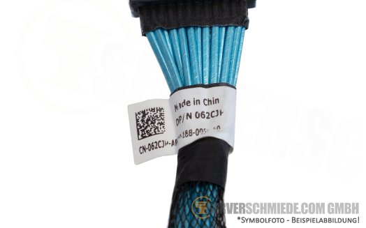 Dell NVMe Kabel cable 1x SFF-8654 winkel to 1x SFF-8654 gerade R650 10x SFF 062CJP