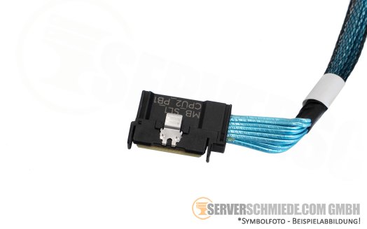 Dell NVMe Kabel cable 1x SFF-8654 winkel to 1x SFF-8654 gerade R650 10x SFF 062CJP