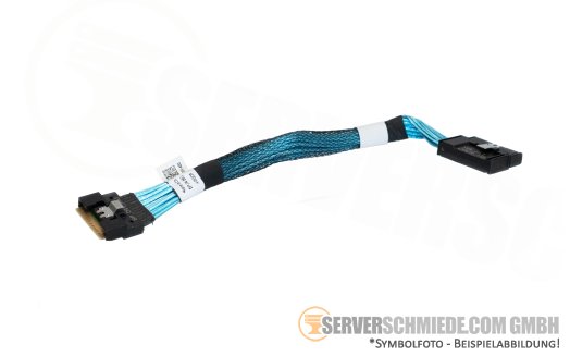 Dell NVMe Kabel cable 1x SFF-8654 winkel to 1x SFF-8654 gerade R650 10x SFF 062CJP