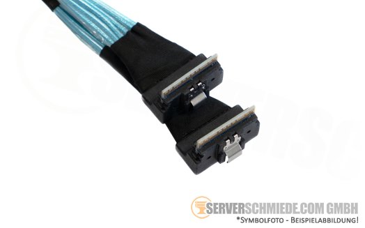 Dell NVMe Kabel cable Expander Backplane 2x SFF-8654 8i winkel to 2x SFF-8654 8i winkel R740 R7425 0Y30J5