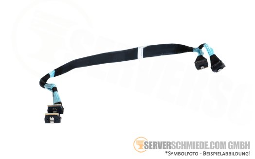 Dell NVMe Kabel cable Expander Backplane 2x SFF-8654 8i winkel to 2x SFF-8654 8i winkel R740 R7425 0Y30J5