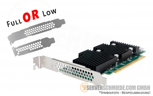 Dell NVMe SSD PCIe x16 Extender Controller 2x NVMe Port R640 R740 R740xd 0235NK for native 12x NVMe Backplane