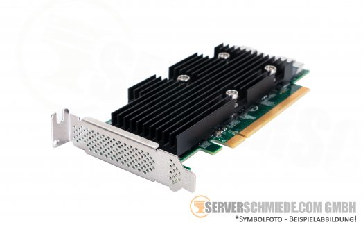 Dell NVMe SSD PCIe x16 Extender Controller 2x SFF-8654 R640 R740xd R930 0YN9K8 0W0DNK for 24x NVMe Expander