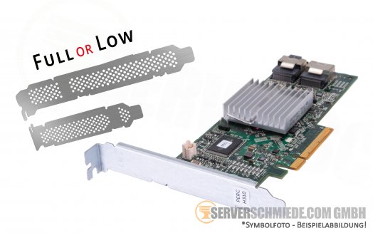 Dell PERC 0HV52W H310 Precision 8-Port 6G SAS SATA Raid PCIe x8 Controller for HDD SSD Raid: 0, 1, 10, 5, 50