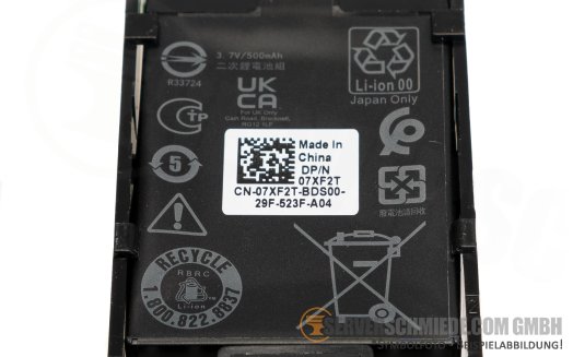 Dell Perc Battery for H745 H755N 3,7V 500mAh 07XF2T