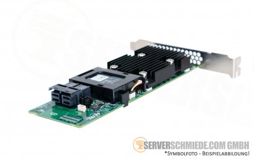 Dell PERC H730p 12G SAS 2GB Dual Port SFF-8643 PCIe x8 Controller Raid 0,1,10,5,50,6,60 incl. Batterie 0J14DC