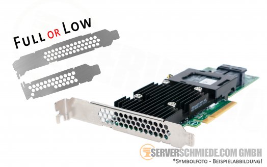 Dell PERC H730p 12G SAS 2GB Dual Port SFF-8643 PCIe x8 Controller Raid 0,1,10,5,50,6,60 incl. Batterie 0J14DC
