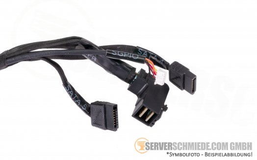 Dell PowerEdge C6320 SAS Kabel 2x SFF-8087 to 1x SFF-8643 2x SATA 1x 5pin Power für HBA Controller 0WG43V
