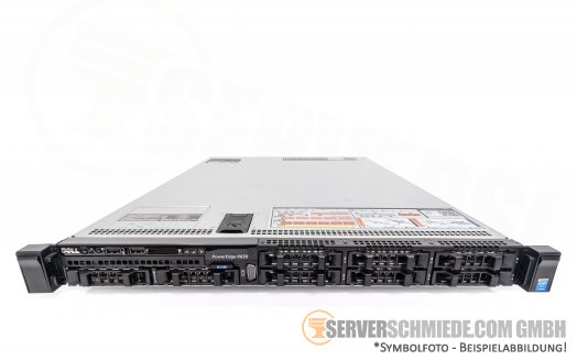 Dell PowerEdge R630 19" 1U Server 8x 2,5" SFF 2x Intel XEON E5-2600 v3 / v4 DDR4 ECC PERC SAS SATA Raid 2x PSU 3x LP