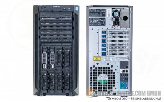 Dell PowerEdge T440 8x 3,5" LFF 2x Intel XEON Scalable LGA3647 Server PERC SAS SATA Raid vmware Tower Server 2x HotSwap PSU