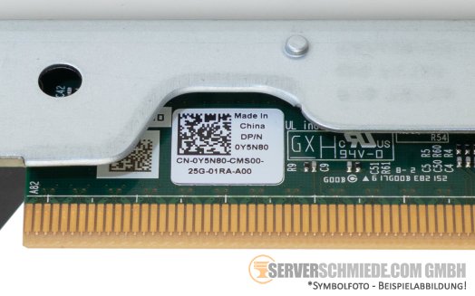 Dell Primary Riser 1x x16 LP PCIe 4.0 incl. cage R450 R650xs 0C34RV 0Y5N80