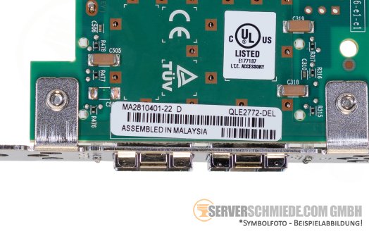 Dell Qlogic 2x 32Gb FC SFP+ QLE2772 PCIe x8 Fibre Channel Controller HBA 0K6M2F
