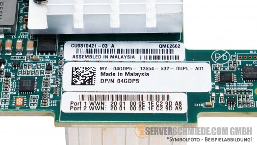 Dell QLogic QME2662 16Gb FibreChannel mezzanine card controller for M640 M630 M830 04GDP5