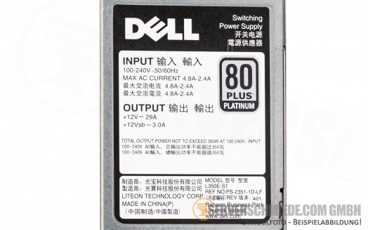 Dell R320 R420 350W Netzteil PSU HotSwap 0P7GV4