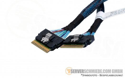 Dell R440 55cm PCIe-E Kabel Cable 1x SFF-8654 gerade 1x SFF-8654 gerade NVMe 02VX7G