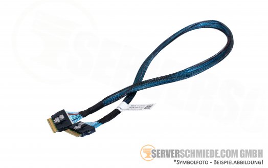 Dell R440 55cm PCIe-E Kabel Cable 1x SFF-8654 gerade 1x SFF-8654 gerade NVMe 02VX7G
