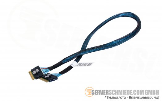 Dell 50cm R440 PCIe-E Kabel Cable 1x SFF-8654 gerade 1x SFF-8654 gerade NVMe 02VX7G
