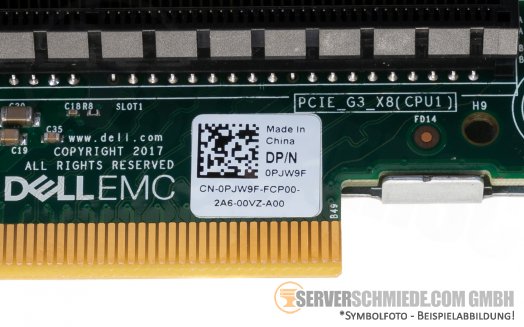 Dell internal Riser incl. cage 1x x8 PCIe 3.0 R440 R540 00VG0Y 0PJW9F