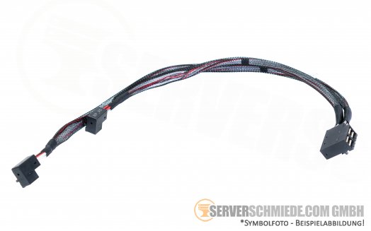 Dell R440 SAS Cable 2x SFF-8643 winkel to 2x combined SFF-8643 winkel 0V8KW4