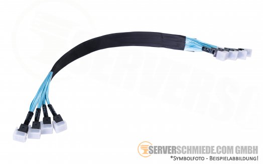 Dell R630 50cm SAS NVMe 4x SFF-8643 cable Kabel 0K9TVP