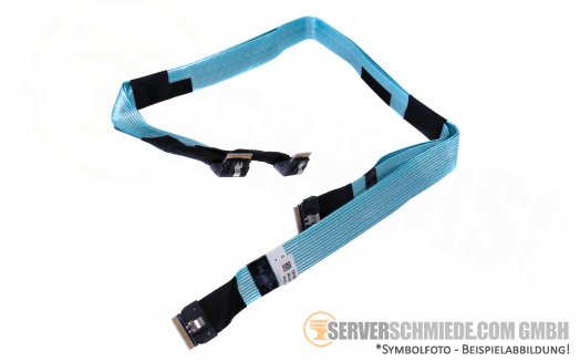 Dell 70cm R640 10-Bay NVMe Extender cable 6-9 2x SFF-8654 gerade to 2x SFF-8654 winkel Kabel 06PPNG 0684MR