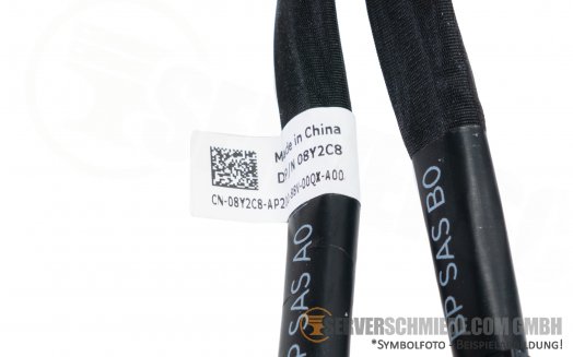 Dell R640 10x SFF SAS cable Kabel 1x MPERC SAS to 2x SFF-8643 winkel 08Y2C8 BP-SAS B  cm / BP-SAS A cm 45cm