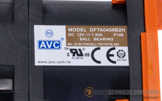 Dell R640 Chassis Fan Lüfter Gehäuselüfter Standard 0RG2X2