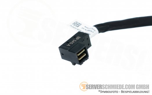 Dell R640 R440 8x SFF PERC H750 H350 SAS Kabel 1x SFF-8654 gerade to 2x SFF-8643 winkel 0X63V7