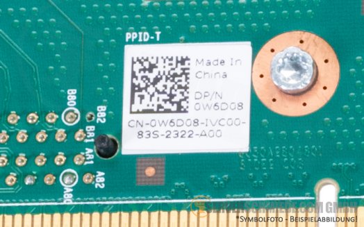 Dell R640 Riser 2nd CPU Card 1x PCIe x16 0W6D08
