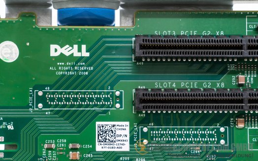 Dell R710 PCI Express Riser Board With Riser Bracket 0MX843 DM336