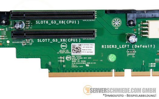 Dell R730 R730xd 3rd PCIe Riser 3 Card 2x 8 Slot Left 0DT9H6