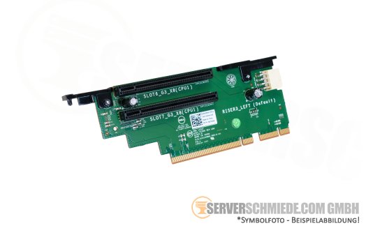 Dell R730 R730xd 3rd PCIe Riser 3 Card 2x 8 Slot Left 0DT9H6