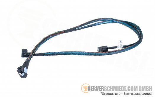 Dell R740 8x LFF PERC H750 SAS Kabel 1x SFF-8654 gerade  to 2x SFF-8643 winkel 0XJHM0 B-55cm A-75cm