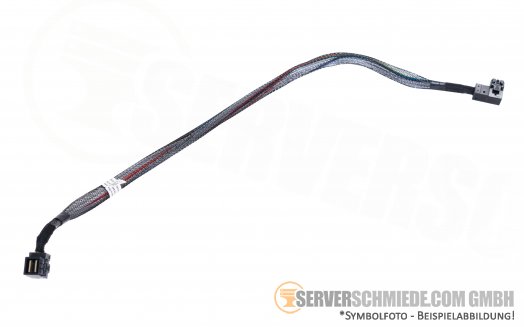 Dell R740 R740xd 50cm cable RearBay 3,5" BP 2,5" 12x SAS Kabel 2x SFF-8643 Winkel 0674FN