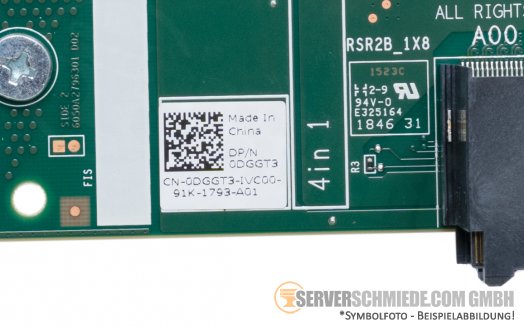 Dell R740 R740xd Secondary PCIe x8  2nd Riser 0DGGT3 incl. Cage