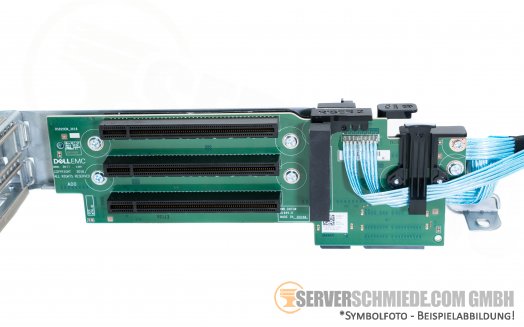 Dell R740 Rear Flex Backplane Kit with 2x Riser 2x Risercage 2x 2,5 SFF Backplane 1xBackplane cage