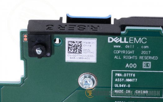 Dell Secondary PCIe x16 / x8 / x8 Riser 0J7W3K + Tertiary PCIe x16 / x8 GPU Riser 0DTTHJ Kit  incl. Cage R740 R740xd R7425