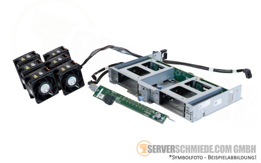 Dell Rear Flex Bay 4x SFF 2,5" HDD SSD Backplane Expansion Kit incl. High Performance FANs for PowerEdge R740XD 0WMJR0 SFF