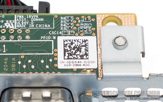 Dell Rear Serial Port COM DB9 incl. cable R6525 0DDN4N 01WVF2